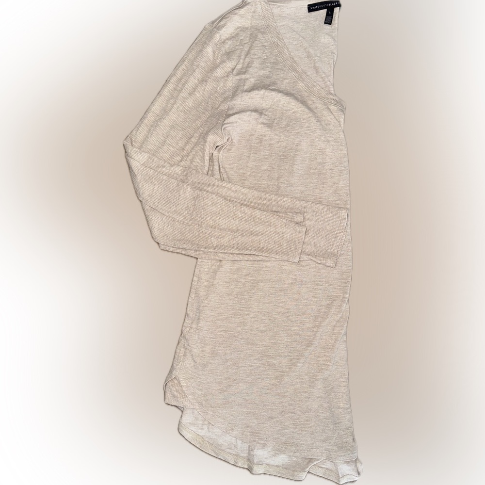 WHBM Cream w subtle gold sparkle threading